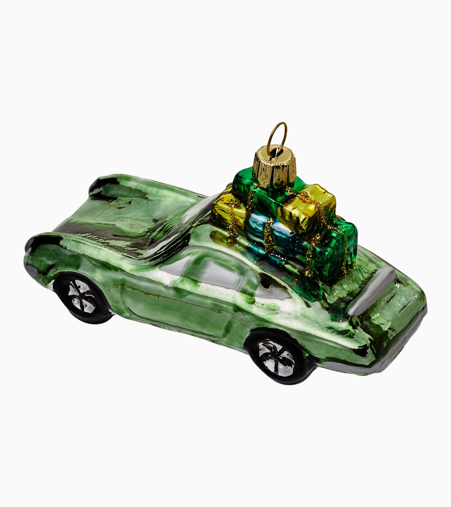 Christmas tree trailer green