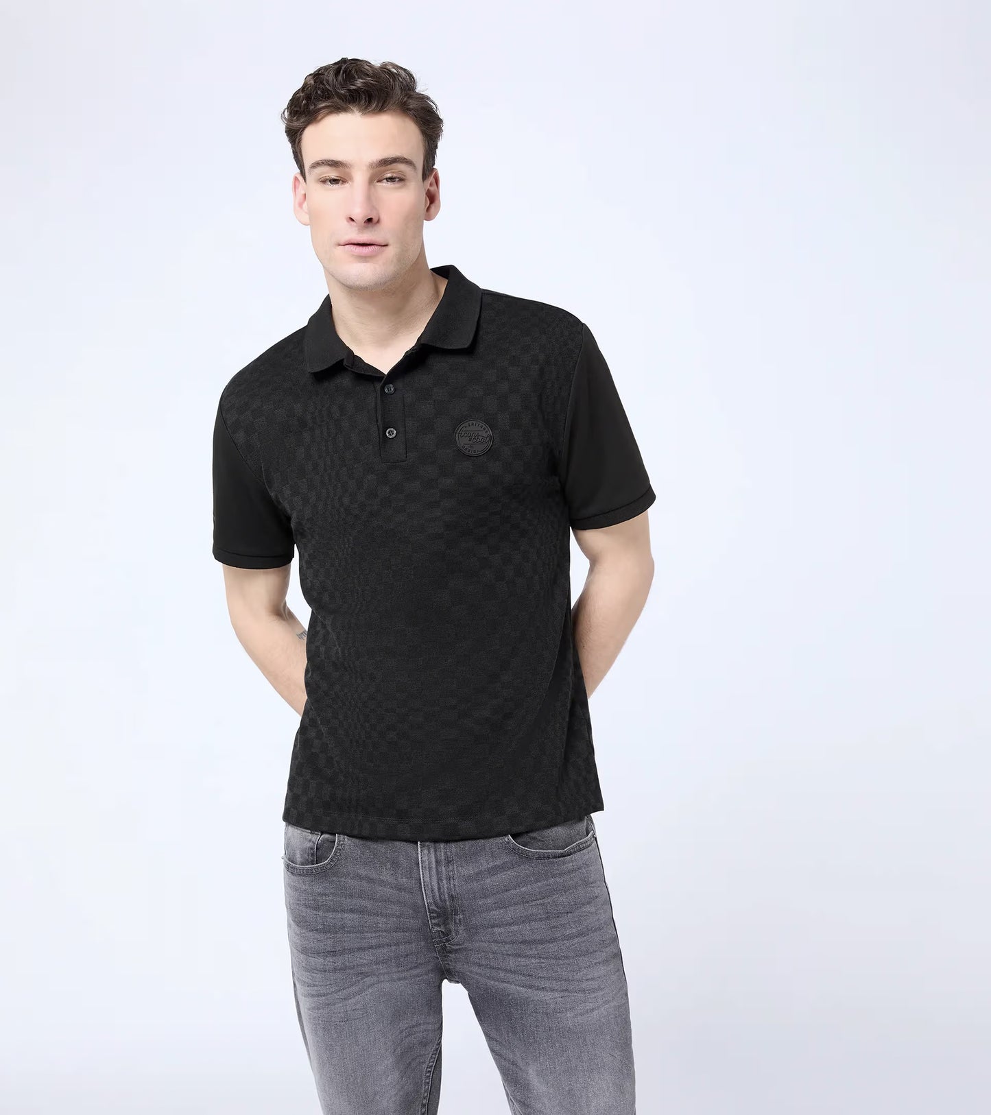 Jacquard polo T-shirt - S - 911 Spirit 70