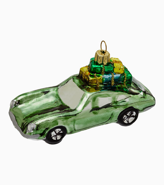 Christmas tree trailer green