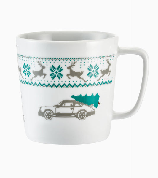 Christmas cup green/grey