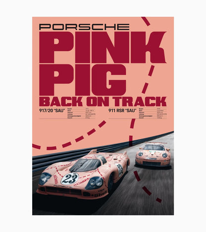 Poster set - 917 Pink Pig