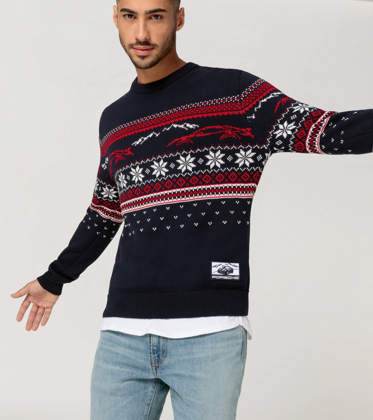 Unisex knitted pullover - M - Christmas