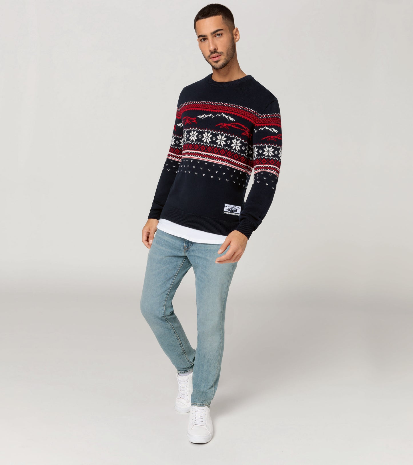 Unisex knitted pullover - M - Christmas