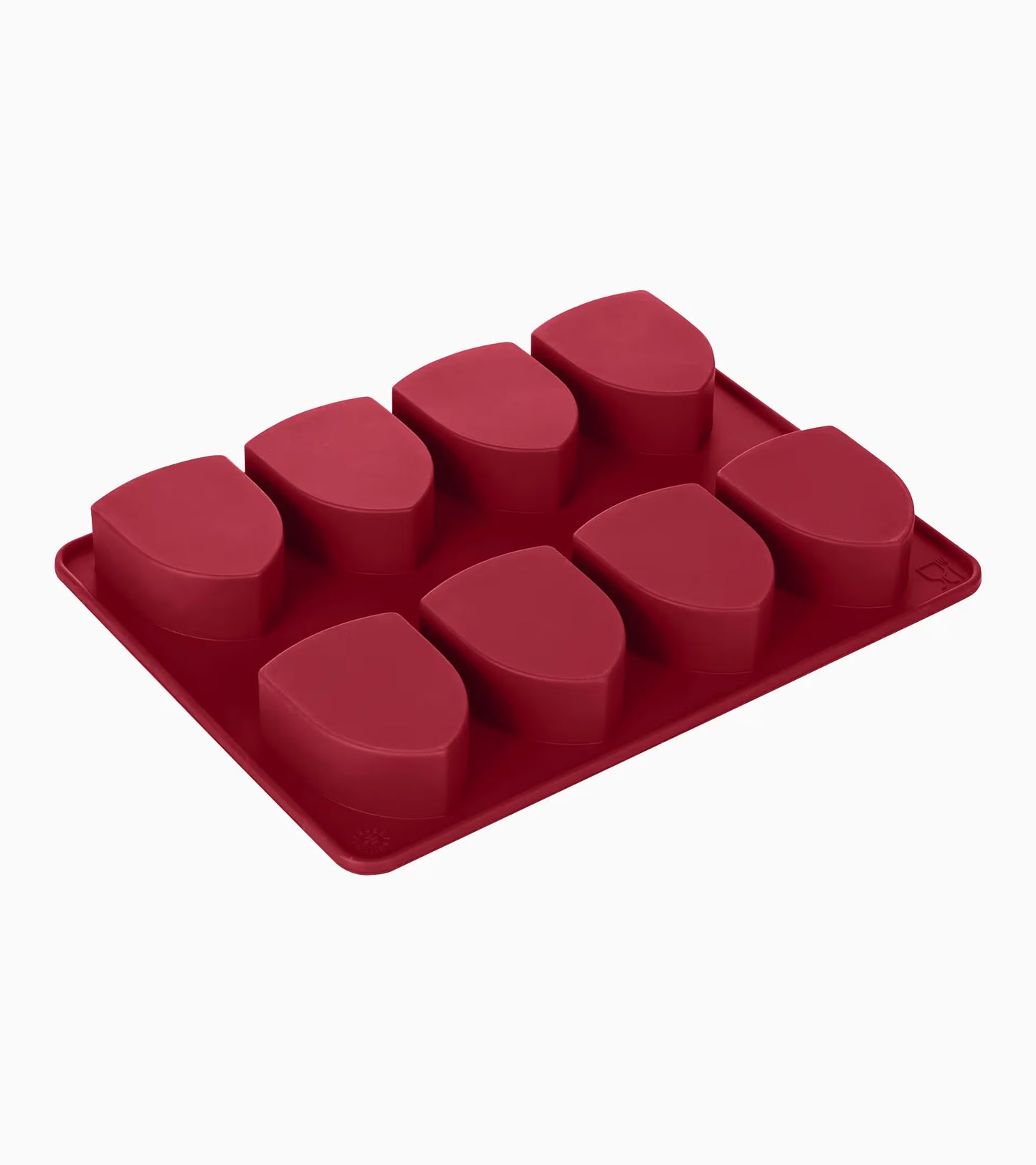 Crest ice cube mould red