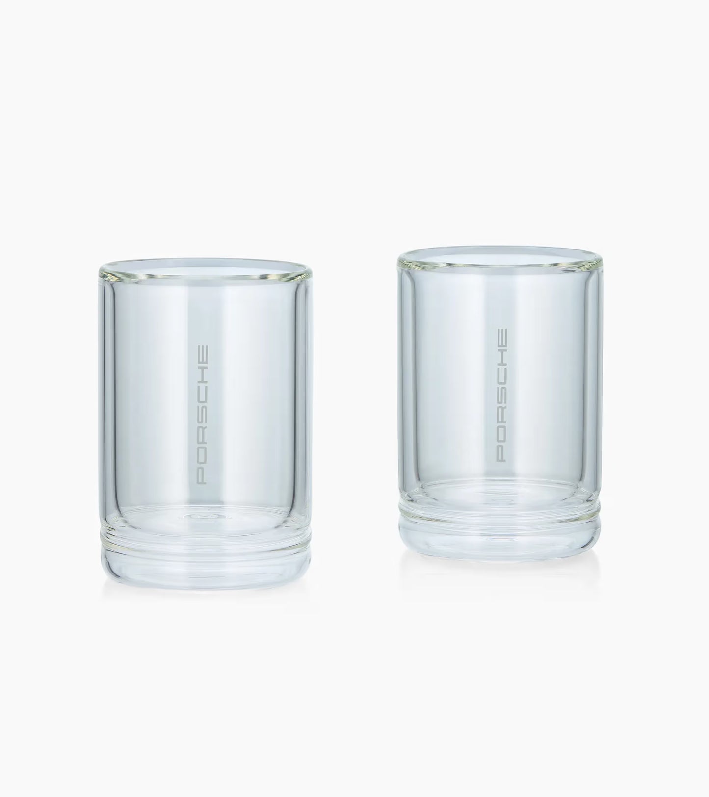 Set of two double-walled glasses
